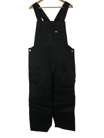 【中古】DICKIES◆オーバーオール/0/ポリエステル/BLK/無地/11211461236【メンズウェア】