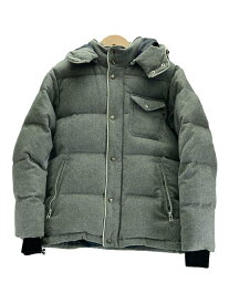 【中古】BEAMS HEART◆ダウンジャケット/M/ウール/GRY/42-18-0156-819【メンズウェア】