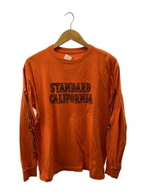 【中古】STANDARD CALIFORNIA◆スタンダードカリフォルニア/長袖Tシャツ/L/コットン/ORN【メンズウェア】