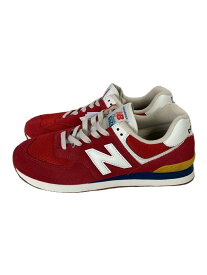 【中古】NEW BALANCE◆ML574/レッド/27cm/RED【シューズ】