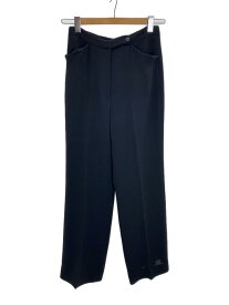 【中古】Paul Smith WOMEN◆ストレートパンツ/40/ポリエステル/BLK/無地【レディースウェア】