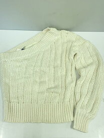 【中古】The Shinzone◆タグ付き/ワンショルダー/ニット/FREE/コットン/WHT/18SMSNI66【レディースウェア】