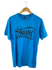 【中古】STUSSY◆Tシャツ/M/コットン/ブルー/×NEIGHBORHOOD/ステューシー【メンズウェア】