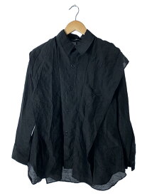 【中古】YOHJI YAMAMOTO◆長袖ブラウス/2/コットン/BLK/FZ-B64-004//【レディースウェア】