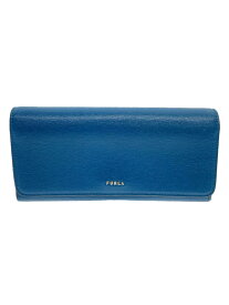 【中古】FURLA◆長財布/アクリル/BLU/レディース【服飾雑貨他】