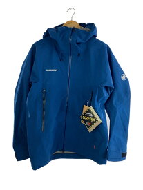 【中古】MAMMUT◆マウンテンパーカ/M/ポリエステル/BLU/無地/1010-27700-50550-114【メンズウェア】