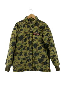 【中古】Supreme◆12AW/Mechanics Puffy Jacket/S/コットン/KHK/カモフラ【メンズウェア】