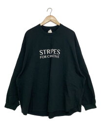 【中古】S.F.C (STRIPES FOR CREATIVE)◆長袖Tシャツ/XL/コットン/BLK/プリント//【メンズウェア】
