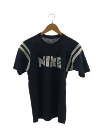 【中古】NIKE◆Tシャツ/M/ナイロン/ネイビー/70s/フットボールT/ゴツナイキ【メンズウェア】