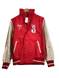 【中古】STUSSY◆ナイロンジャケット/S/ナイロン/RED【メンズウェア】