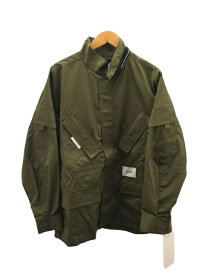 【中古】WTAPS◆ミリタリージャケット/3/コットン/KHK/221BRDT-JKM03/22SS【メンズウェア】