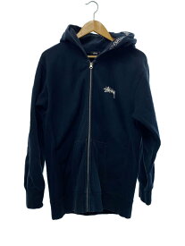 【中古】STUSSY◆ジップパーカー/L/コットン/NVY【メンズウェア】