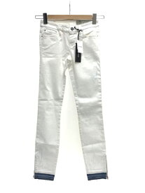 【中古】DIESEL◆スキニーパンツ/24/コットン/WHT【レディースウェア】