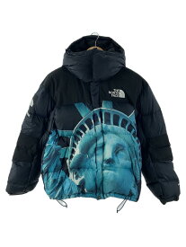 【中古】THE NORTH FACE◆ダウンジャケット_ND91901I/S/ナイロン/BLU/総柄【メンズウェア】