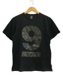 【中古】NUMBER (N)INE◆Tシャツ/2/コットン/BLK/プリント9周年記念/カモ【メンズウェア】