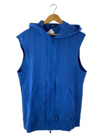 【中古】UNDERCOVER◆ベスト/2/コットン/BLU/無地/UCU4801/18SS/カットオフダブルZIPベストパーカー【メンズウェア】