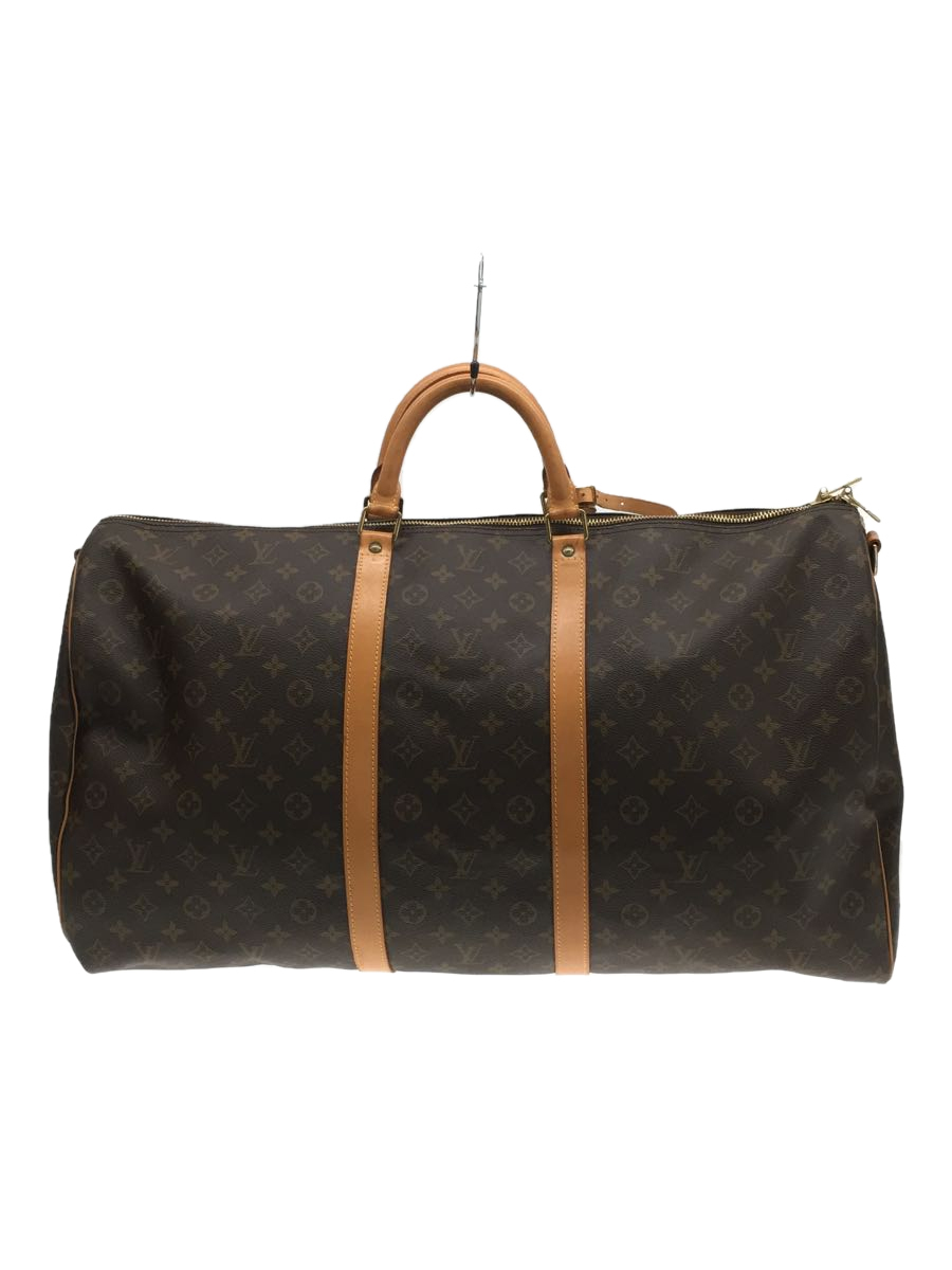 Japan Used Bag] Used Louis Vuitton Keepall 60 Monogram Brw/Pvc/Brw