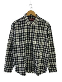 【中古】Supreme◆Plaid Flannel Shirt/長袖シャツ/M/コットン/BLK/チェック【メンズウェア】