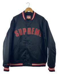 【中古】Supreme◆ブルゾン/XL/コットン/BLK/21AW/Skittles Mitchell & Ness Varsity Jac【メンズウェア】