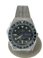 【中古】TIMEX◆クォーツ腕時計/アナログ/ステンレス/BLK/GRY/SS/TW2U61800//【服飾雑貨他】