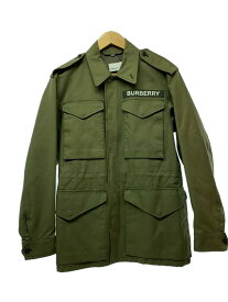 【中古】BURBERRY LONDON◆ミリタリージャケット/44/コットン/KHK/8009554【メンズウェア】