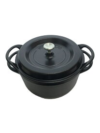 【中古】Vermicular◆オーブンポット/容量:3.5L/サイズ:22cm/BLK/Oven Pot Round【キッチン用品】