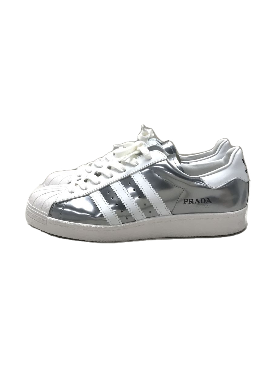 Prada Fx4546/Superstar Metallic Silver/Low Cut Sneakers Slv/Prada 28.5cm  A2u58