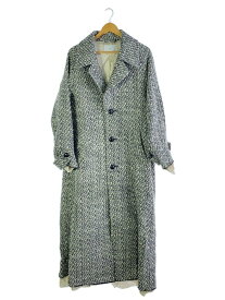 【中古】SUGARHILL◆23AW/Boucle Wool Long Coat/コート/O/ウール/WHT/23AWC002【メンズウェア】