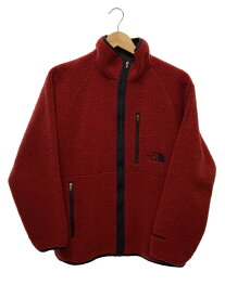 【中古】THE NORTH FACE◆GORE WINDSTOPPER JACKET_ゴアウィンドストッパージャケット/M/ポリエステル/RED【メンズウェア】