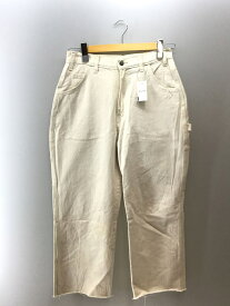 【中古】DICKIES◆ボトム/--/コットン/WHT/無地/80s-/カットオフ【メンズウェア】