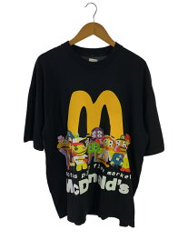 【中古】CACTUS PLANT FLEA MARKET◆McDonalds Cactus Buddy And Friends T-shirtTシャツ/XL/コットン/ブラック【メンズウェア】