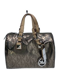 【中古】MICHAEL KORS◆ハンドバッグ/エナメル/GLD/総柄/35H4MGYS2Z【バッグ】