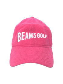 【中古】NEW ERA◆BEAMS GOLF/キャップ/フリース/ピンク/レディース【服飾雑貨他】