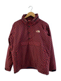 【中古】Supreme◆THE NORTH FACE/NP01110/Windbreaker Pullove/M/RED/チェック【メンズウェア】