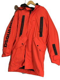 【中古】DSQUARED2◆SKI/モッズコート/48/ポリエステル/RED/S71AA0294【メンズウェア】