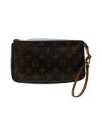 【中古】LOUIS VUITTON◆1)ポシェット・アクセソワール_モノグラム・キャンバス_BRW/PVC/BRW【バッグ】
