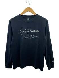 【中古】yohji yamamoto POUR HOMME◆20AW/NEW ERA LS COTTON TEE YY P/長袖Tシャツ/M/HR-T97-078【メンズウェア】