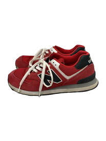 【中古】NEW BALANCE◆ML574/レッド/26.5cm/RED【シューズ】