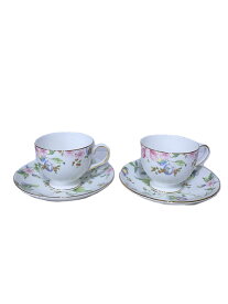 【中古】WEDGWOOD◆カップ&amp;ソーサー/2点セット/WHT【キッチン用品】