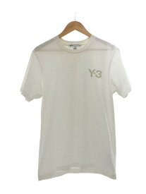 【中古】Y-3◆Tシャツ/M/コットン/WHT/無地/BR6562【メンズウェア】