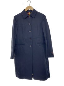 【中古】Paul Smith◆ステンカラーコート/38/レーヨン/ネイビー/6408139/マルチストライプ【レディースウェア】