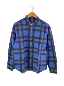 【中古】Supreme◆半袖シャツ/S/コットン/BLU/タータンCK/21SS/spray tartan shirt【メンズウェア】