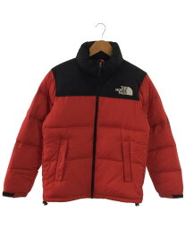 【中古】THE NORTH FACE◆NUPTSE JACKET_ヌプシジャケット/M/ナイロン/RED【メンズウェア】