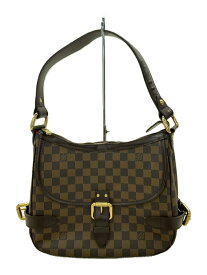 【中古】LOUIS VUITTON◆LOUIS VUITTON ルイヴィトン ハイバリー_ダミエ・エベヌ_BRW/PVC/【バッグ】