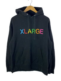 【中古】X-LARGE◆パーカー/M/コットン/BLK/無地/01189202【レディースウェア】