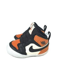 【中古】NIKE◆JORDAN 1 CRIB BOOTIE sail/8cm/キッズスニーカー/オレンジ/AT3745-108【キッズ】