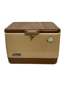 【中古】Coleman◆クーラーボックス 54QT ステンレススチールベルト(R)クーラー 3000006609 [バターナッツ]【スポーツ】