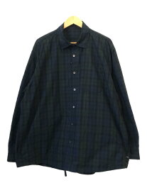 【中古】BROCHURE/GENERALLY SHIRTS/ブローシュアー/長袖シャツ/M/GRN/チェック/221-02【メンズウェア】