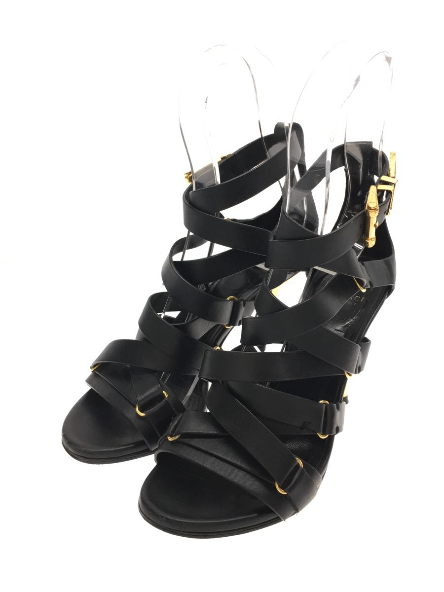 Versace /Gladiator Sandals/36/Black/Leather Shoes Bbm24 | eBay