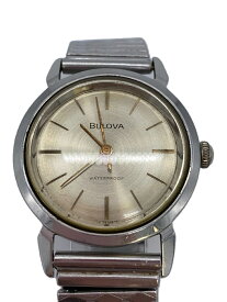 【中古】BULOVA◆クォーツ腕時計/アナログ/ステンレス/SLV/SLV/SS/M3【服飾雑貨他】